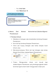 Surat kiriman rasmi aduan masalah kerosakan jalan. Format Surat Rasmi