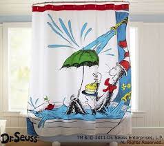 Dr Seuss Bathroom Decor For Kid S Room Inspiration Cat In The Hat Shower Curtain Home Interiors Kid Bathroom Decor Bathroom Kids Pottery Barn Kids