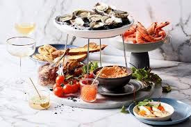 Comes on a circular or square platter base (to be returned or can be purchased upon enquiry) How To Make A Vegetarian Seafood And Charcuterie Grazing Board Entertaining Style Delicious Com Au