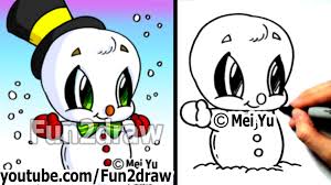 Image of easy christmas drawings free download best easy christmas. Images Of Easy Cute Step By Step Snowman Christmas Drawings