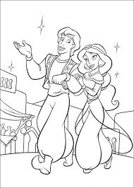 Print aladdin coloring pages for free and color our aladdin coloring! Aladdin And Jasmine Walking Coloring Page Free Printable Coloring Pages For Kids