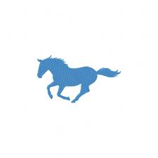 Blue horse free machine embroidery design from animals and insects free machine embroidery collection. Blue Horse Silhouette Machine Embroidery Design Daily Embroidery