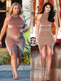 Blac Chyna New Boyfriend 2020 Blac Chyna And Kylie Jenner In A Tan Velvet House Of Cb Dress House Of Cb Dresses Star Fashion Fashion