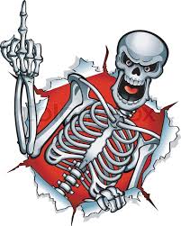 Find the perfect skeleton middle finger stock photos and editorial news pictures from getty images. Human Skeleton Shows Middle Finger Stock Vector Colourbox