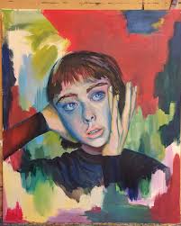 Con ganas de volver a pintar 🖌️ Acrílico sobre lienzo. #painting #portrait  #retrato #acrilico