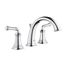 Experience advanced technology in the bathroom with grohe. Grohe Gloucester Chrome 2 Handle Widespread Watersense Bathroom Sink Faucet With Drain In The Bathroom Sink Faucets Department At Lowes Com