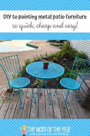 Painting Metal Patio Furniture How To The Mom Of The Year
