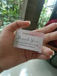 Lupakan kartu umum yang dibeli di toko. 100 Pcs Kartu Ucapan Terima Kasih Online Shop Thank You Card Olshop Stiker Olshop Custom Kartu Olshop Lazada Indonesia