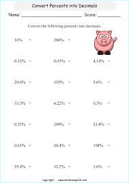 Important facts about percent skills for grade 6. Printable Primary Math Worksheet For Math Grades 1 To 6 Based On The Singapore Math Curriculum