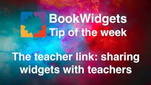 The Teacher Link Sharing Widgets With Teachers Bookwidgets Tip Youtube