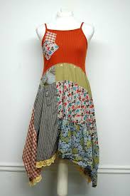 Boho Chic Dress Artsy Clothing Patchwork Clothing Hippie Clothing Bohemian Clothing Sustainable Upcycled Clothing For Women Boho Chic Dress Upcycle Clothes Hippie Outfits
