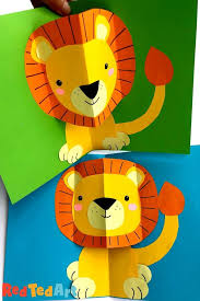 How To Make Pop Up Cards With Animals Red Ted Art Animal Crafts For Kids Paper Crafts Diy Kids Easy Paper Crafts Kids