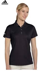 24 16 Adidas Golf Ladies Climalite Basic Short Sleeve Polo Black L Golf Shirts Adidas Women Polo Shirt Women