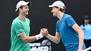 Kilka tygodni temu walczyliśmy po tej samej stronie kortu w meczach deblowych, dziś. Will Hubert Hurkacz Or Jannik Sinner Triumph Friends Turn Foes In Miami Final Atp Tour Tennis