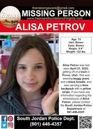 missing: 15 y/o Alisa Petrov is still missing from Utah. I sat down with  her father Nikolai to discuss the recent arrests related to Alisa & the  hidden iPad which led to