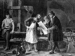 Printing on a gutenberg press. Johann Gutenberg And Invention Of The Printing Press