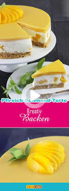 Gateau A La Creme Sure Peach Avec Base De Biscuit Et Flambant Neuf Feuille Decocino Vegatine En 2020 Creme Pour Gateau Recette Gateau Recette Chocolat