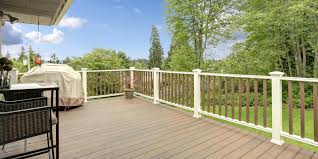 The azek rail spans a full 10 feet between posts, with stiffness provided by an aluminum retainer (the channel on the underside of the railing that holds the balusters). Cost To Install Composite Deck Railing 2021 Costimates Com
