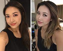 Asian Balayage Had A Lifetime Of Dark Black Hair And Wanted Some Dimension With Low Maintenance Because Ha Asian Balayage Hair Color Asian Balayage Asian Hair