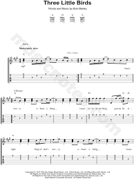 Bob marley & the wailers. Bob Marley The Wailers Three Little Birds Guitar Tab In A Major Download Print Sku Mn0094243