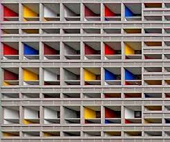 Unite D Habitation In Marseille By Le Corbusier 1952 Le Corbusier Corbusier Colour Architecture