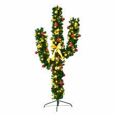 If you're still in two minds about prickly pear cactuses and are thinking about choosing a similar product, aliexpress is a great place to compare prices and sellers. Costway 7 Ft Pre Lit Cactus Artificial Christmas Tree With Led Lights And Ball Ornaments Cm20646 The Home Depot