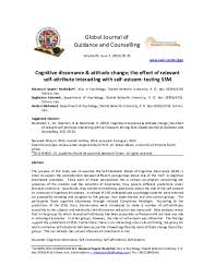 Changing your address with the u.s. Pdf Cognitive Dissonance Attitude Change The Effect Of Relevant Self Attribute Interacting With Self Esteem Testing Ssm Science Park Research Organization Counselling Academia Edu