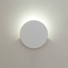 Post Modern Hardwire White Led Inside Out Wall Light Sconce 2 51 Wide 4w 3000k 6000k Energy Saving Round Led Sconces Light For Bedside Hallway Stairways Balcony Takeluckhome Com