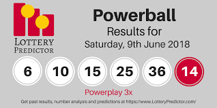 Powerball Draw Results For Saturday 9th June 2018 6 10 15 25 36 Powerball 14 Powerplay 3x Powerball Lottery Lottery Results Powerball Lottery