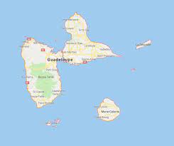 La population de guadeloupe est de 443000 et la devise du pays est euro, son code est eur. Carte De La Guadeloupe Carte Du Departement Et De La Region