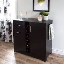 Construction is made of wood. South Shore Vietti Bar Cabinet With Bottle And Glass Storage Multiple Finishes Walmart Com Walmart Com