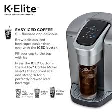 Keurig Kelite K Single Serve Kcup Pod Maker With Strong Temperature Control Iced Coffee Capabil Single Serve Coffee Makers Iced Coffee Maker Keurig Iced Coffee
