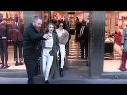 Gigi hadid shares unpublished intimate photos with zayn. Victoria S Secret Angels Kendall Jenner And Gigi Hadid Do Shopping At Gucci Store In Paris Youtube