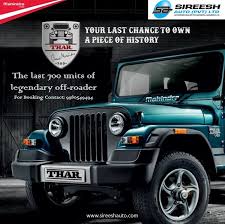 Mahindra Drives In The Thar 700 Jeep Decals Mahindra Thar Mahindra Cars