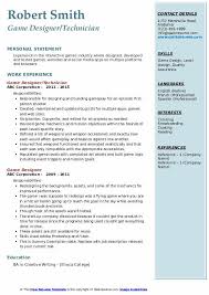 Video game designer cover letter. Game Designer Resume Samples Qwikresume