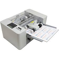 You can, but you will want to check the specifications of the business card cutter to determine the maximum thickness the machine will allow. Buy Akiles Cardmac Pro Electric Business Card Cutter Slitter Online Spiralbinding