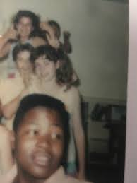 Local residents building Surette's Island fire hall in 1981