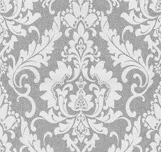 P S Tapete Casual Chic 13351 20 Vlies Ornamente Barock Struktur Weiss Grau Tapeten Tapeten Wohnzimmer Tapete Grau