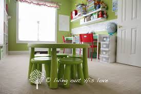 Living Out His Love Our Homeschool Room Ikea Kids Table And Chairs Homeschool Rooms Childrens Table