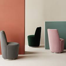 Ofelia Hunter Green Velvet Swivel Dining Chair Reviews Crate And Barrel Canada Swivel Dining Chairs Dining Chairs Velvet Dining Chairs