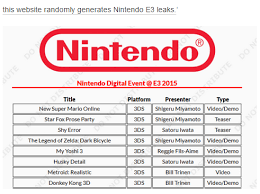 That could mean a big reveal ahead of e3 2021, which would make snese even if we take this leak with a pinch of salt. Make Your Own Fake E3 Leaks Electronic Entertainment Expo E3 Know Your Meme