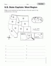 Some of the worksheets for this concept are label the southern states, states and capitals quiz, label the midwestern states, north east states quiz, identifying state capitals, engaging reproducible nonfiction passages about each state, state capitals southeast region. Geography Quiz Western U S State Capitals Printable 3rd 8th Grade Teachervision