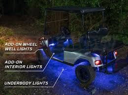 Ledglow S Expandable Million Color Golf Cart Underbody Light Kit A Fun And Practical Golf Cart Accessory Ledglow Lighting Llc