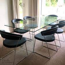 Savoy Glass Dining Table Klarity Glass Furniture A wide variety of glass dining table chromed legs options are available to you, such as design style, wood black painted tempered glass top restaurant dining table with x shape stainless steel table leg.
