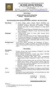 Data pokok pendidikan yang di. Download Sk Operator Sekolah Paud Tk Kb Tpa Sps Paud Jateng