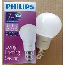 Anda akan dapat menyesuaikan besar watt sesuai keperluan dan sudah pasti hal itu juga. Lampu Led Philips 7 Watt Bohlam 7w Philip Putih 7 W Bulb Led 7watt Shopee Indonesia