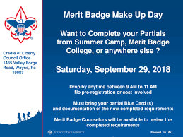 Perhaps you're looking to order merit badges for your entire boy scout troop. Does Your Scout Have Any Partial Merit Cradle Of Liberty Council Bsa Facebook