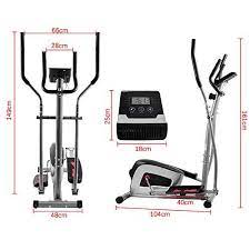 Onetwofit Home Elliptical Cross Trainer 8 Level Magnetic Resistance 13 Inch Stride Length Cross Trainer Elliptical Cross Trainer Tablet Holder