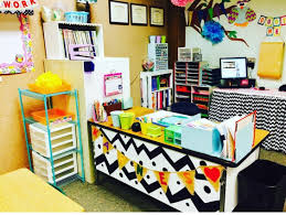 Colorful Classroom Decor Teacher Desk Inspiration Classroom Decor Teacher Desk Classroom Decor Primary