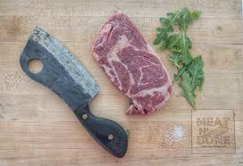 Delicious grass fed buffalo meat. Bison Ribeye Steak